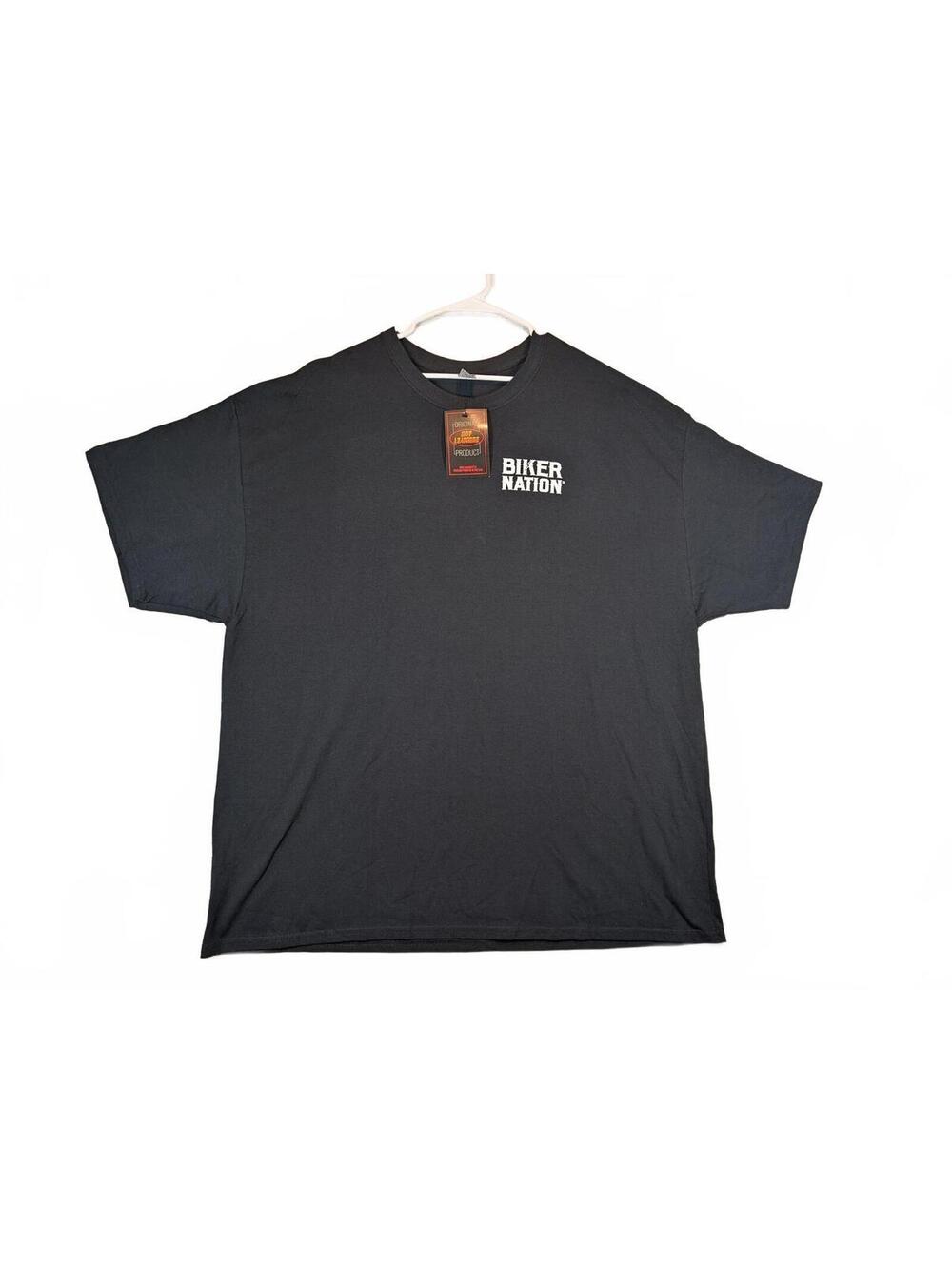 Hot Leathers Biker Nation Brotherhood Open Road Black Graphic T-Shirt Mens 3XL